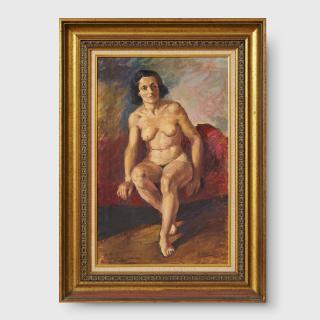 Roland Wakelin - Nude on Chaise Longue, 1940