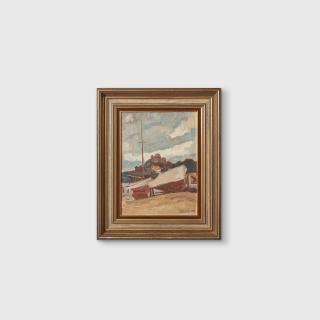 Roland Wakelin - The Boatyard, 1940