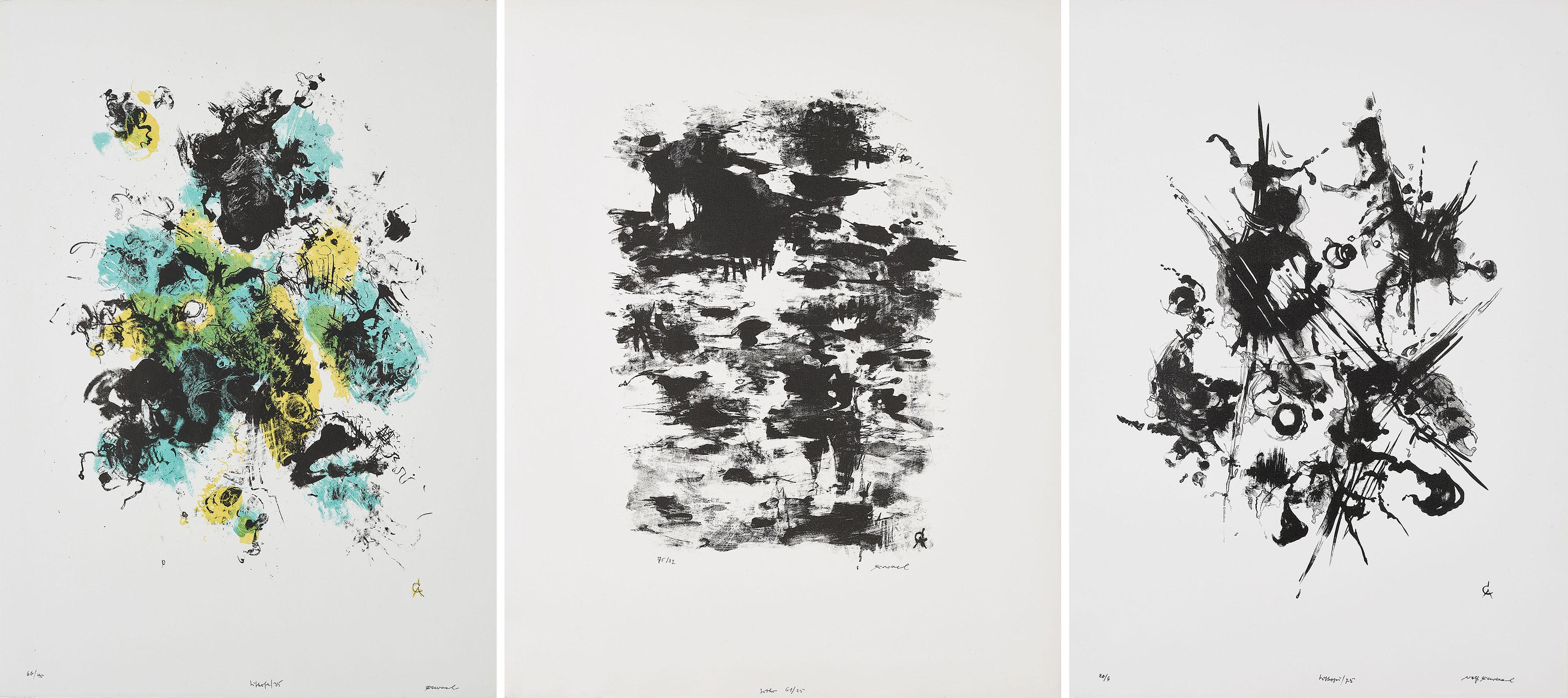 Rolf Cavael - Konvolut von 3 Lithografien.