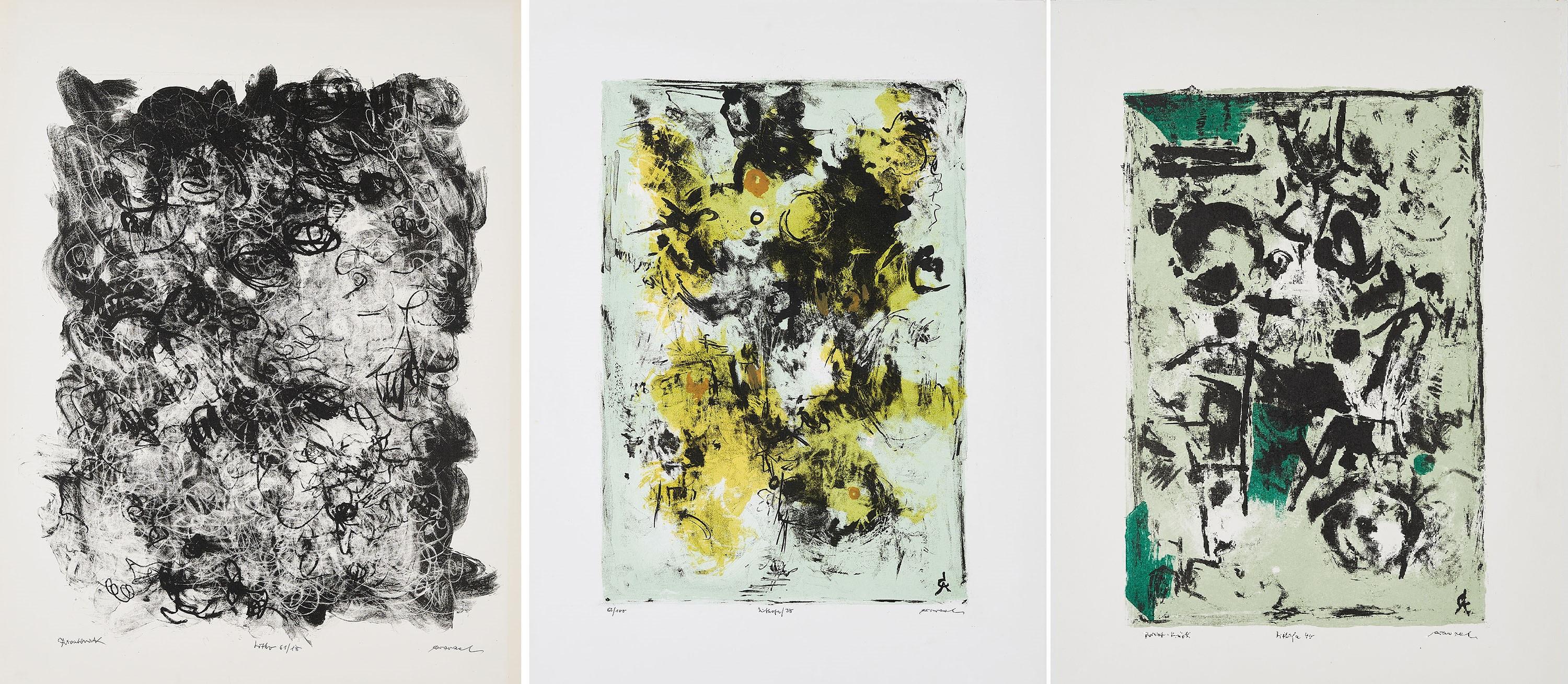 Rolf Cavael - Konvolut von 3 Lithografien.