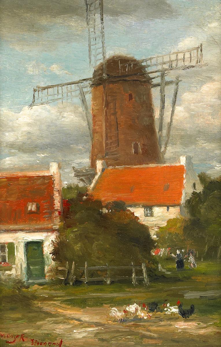 Rolf Dieter Meyer-Wiegand - Hühnerhof an der Mühle