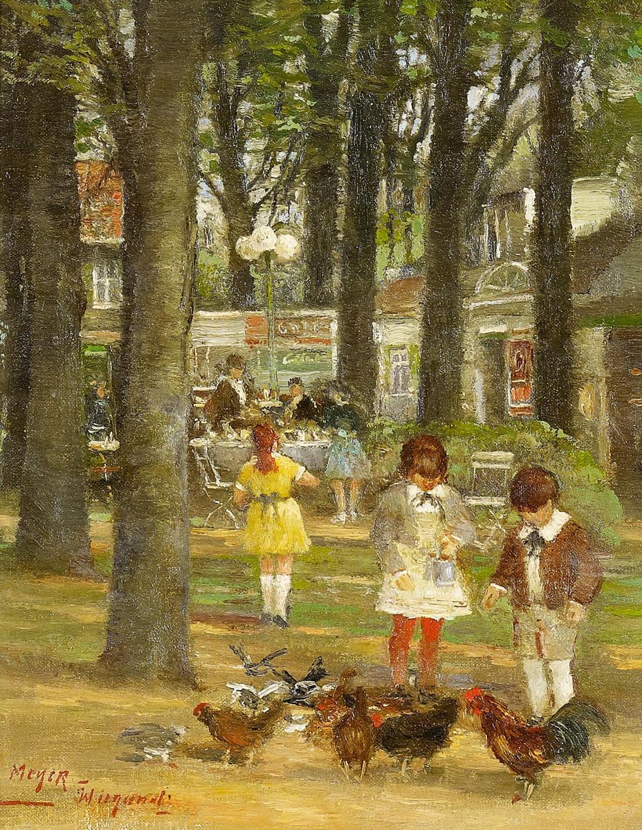 Rolf Dieter Meyer-Wiegand - Kinder im Kölner Stadtgarten