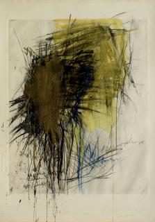 Rolf Iseli - Kaltnadel überarbeitet mit Erde III, 1988