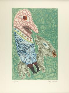 Rolf Nesch - Eselsreiter.