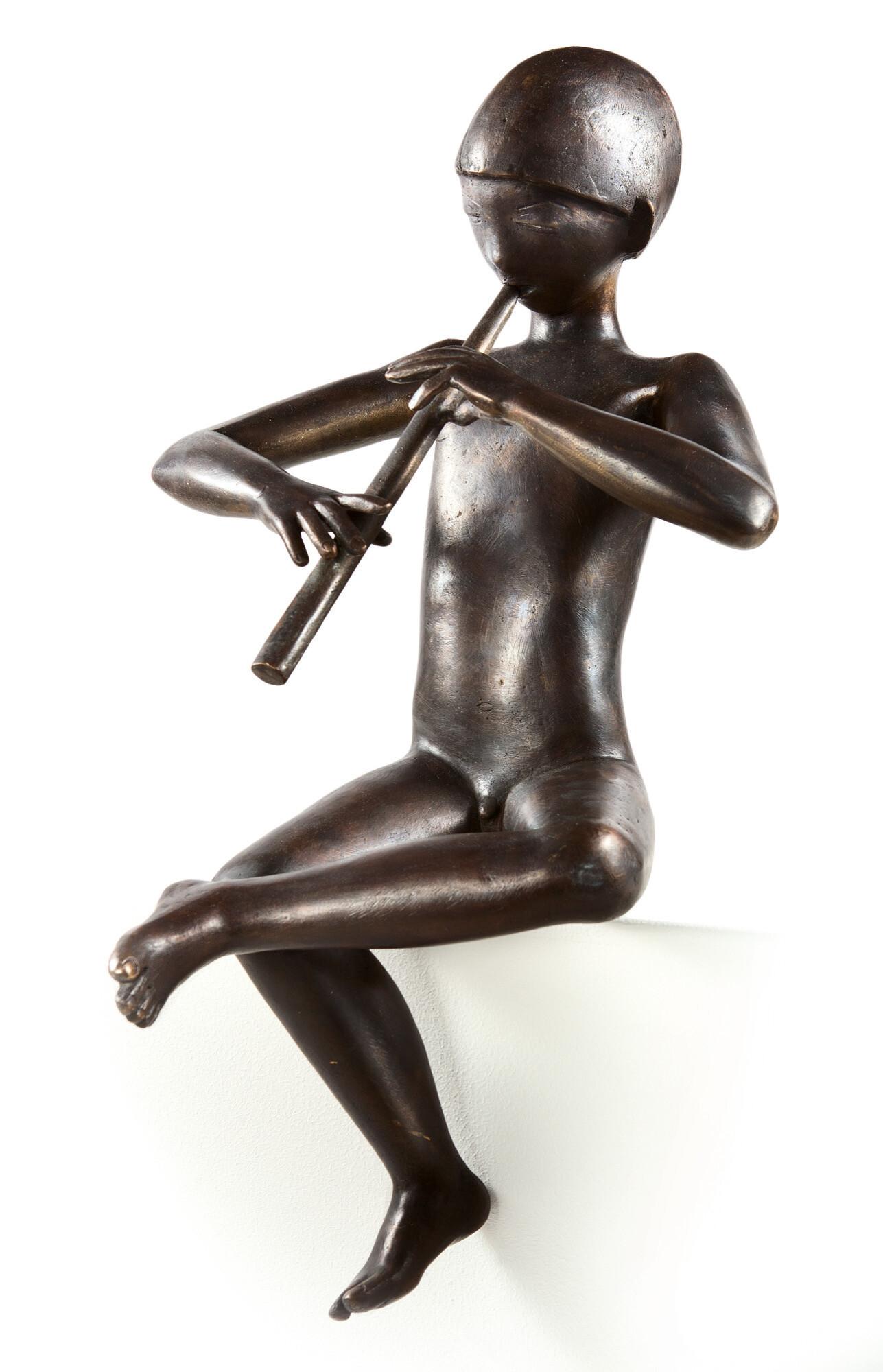 Rolf Nida-Rümelin - Flötespielender Knabe.