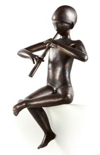 Rolf Nida-Rümelin - Flötespielender Knabe.