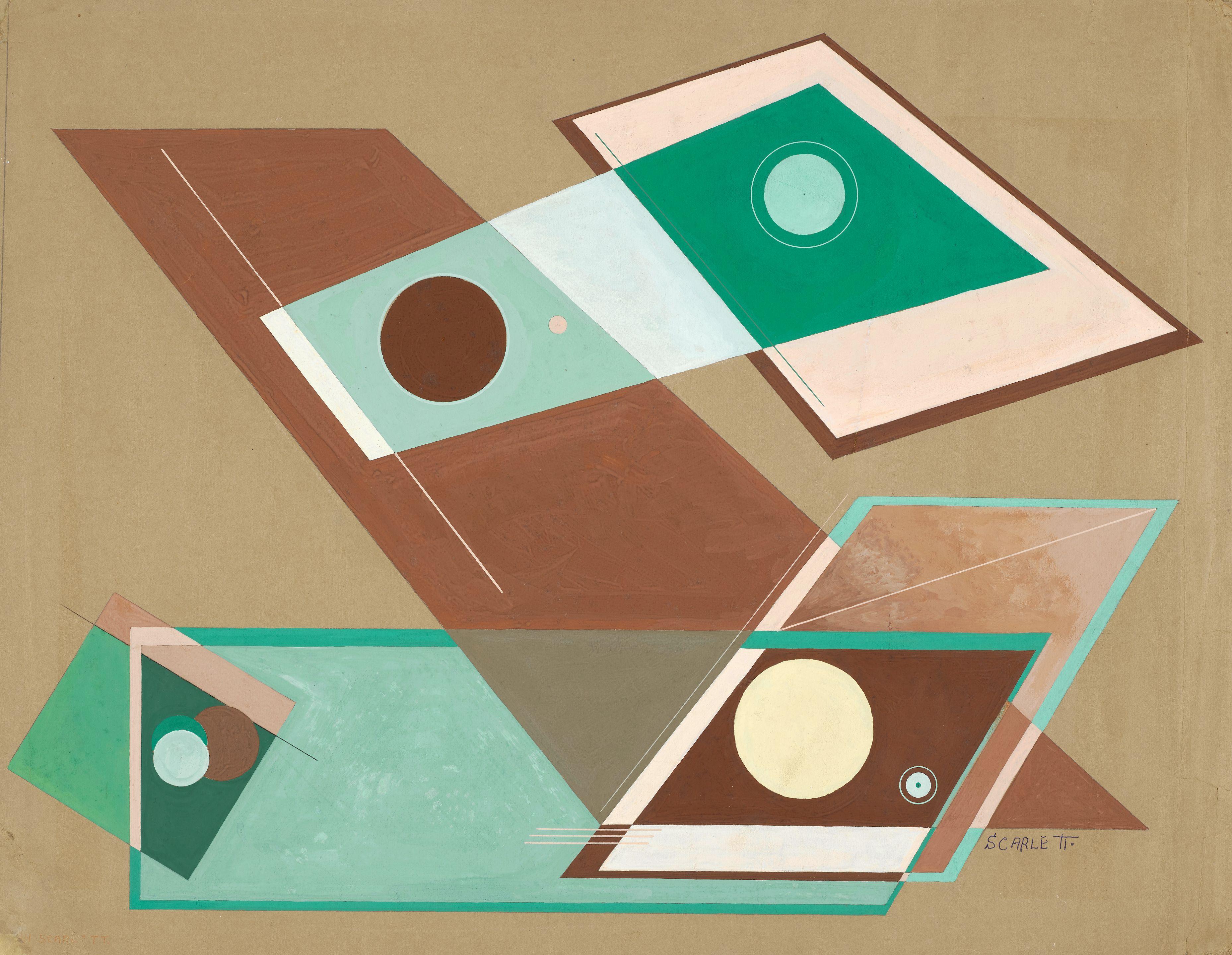 Rolph Scarlett - Brown Abstraction