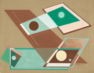 Rolph Scarlett - Brown Abstraction