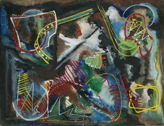 Rolph Scarlett - Untitled (Yellow And Red Composition)