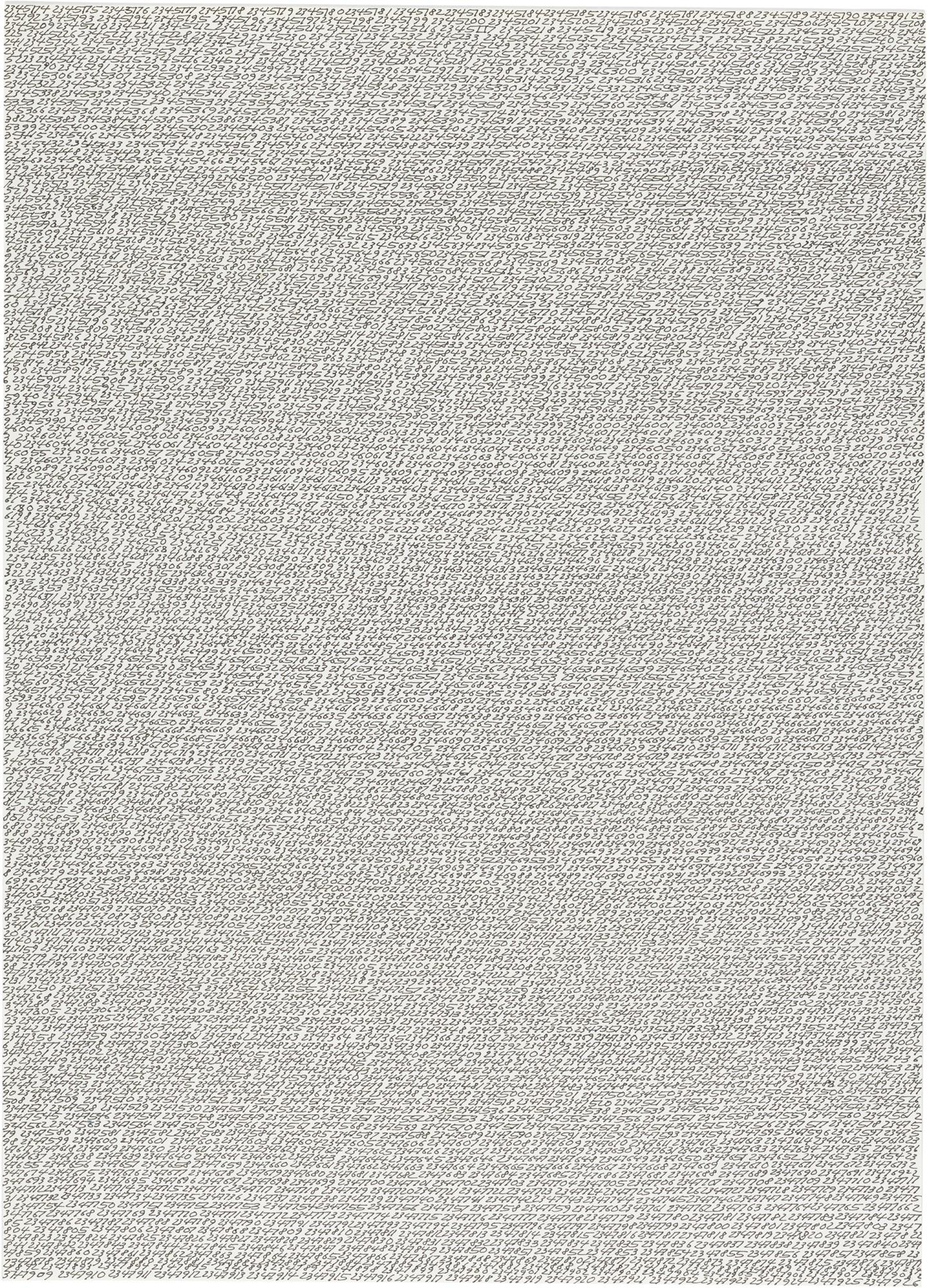 Roman Opalka - 1965/1 - ∞ DÉTAIL 2345774 - 2347926