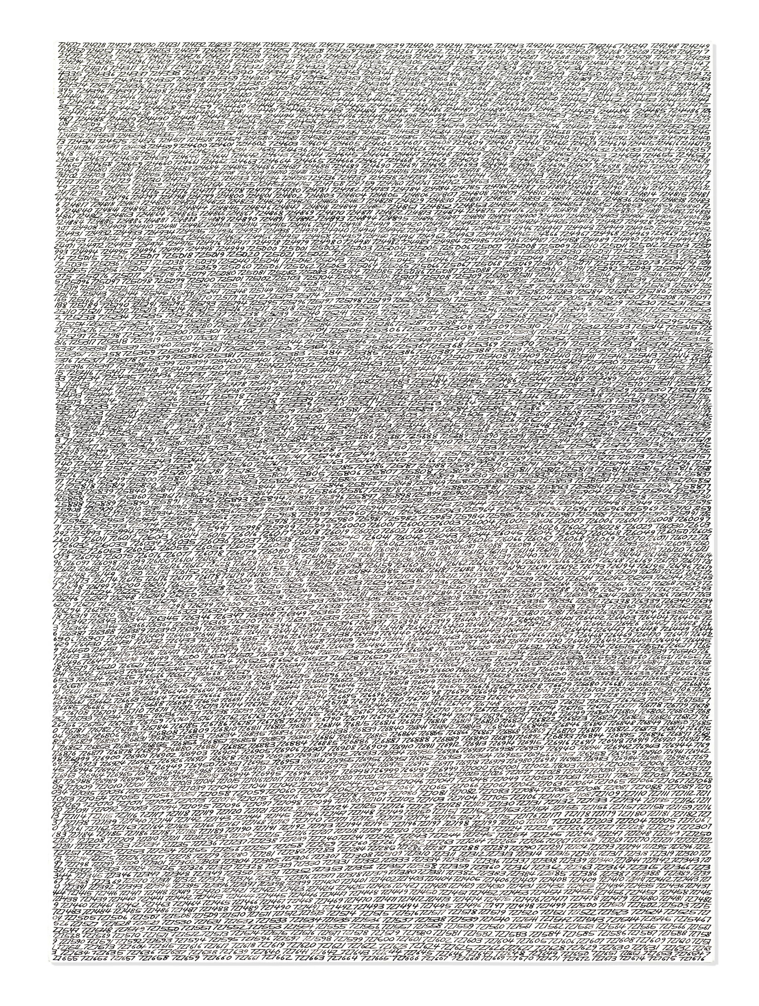 Roman Opalka - Carte de voyage OPALKA 1965 / 1 – 8 ‘’DETAIL – 724227 – 727676