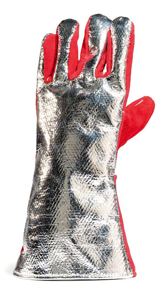 Roman Signer - Feuerwehrhandschuh mit Foto. 1995.