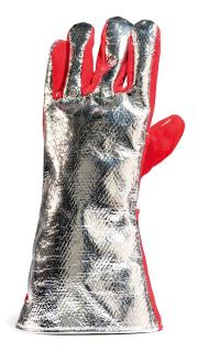 Roman Signer - Feuerwehrhandschuh mit Foto. 1995.