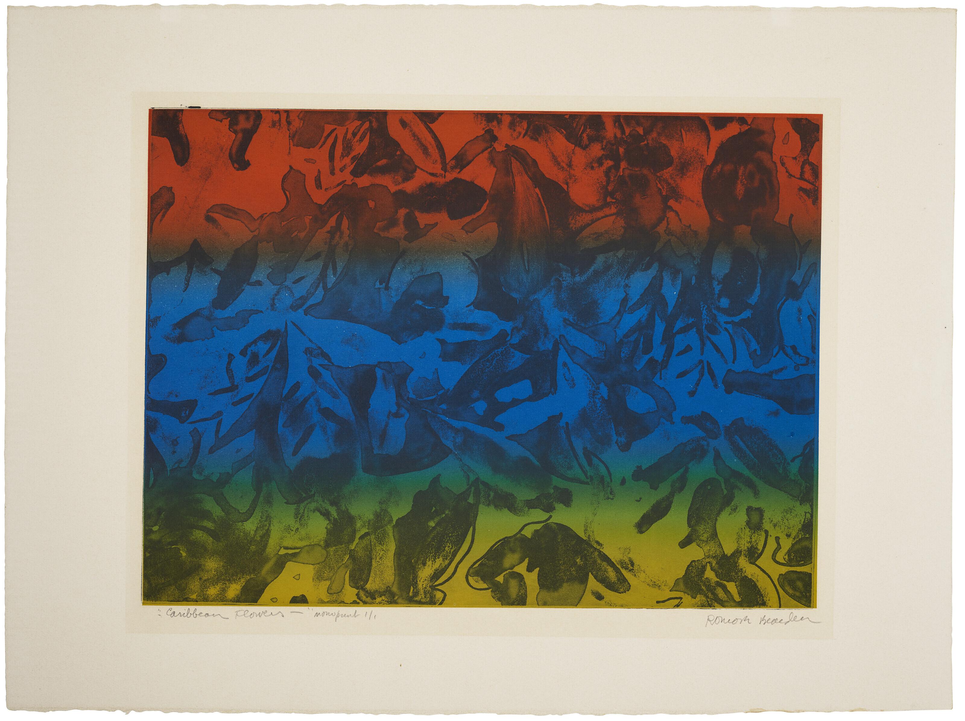 Romare Bearden - Caribbean Flowers