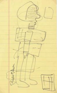 Romare Bearden - Figure sketch