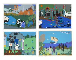 Romare Bearden - Odysseus Suite: four plates