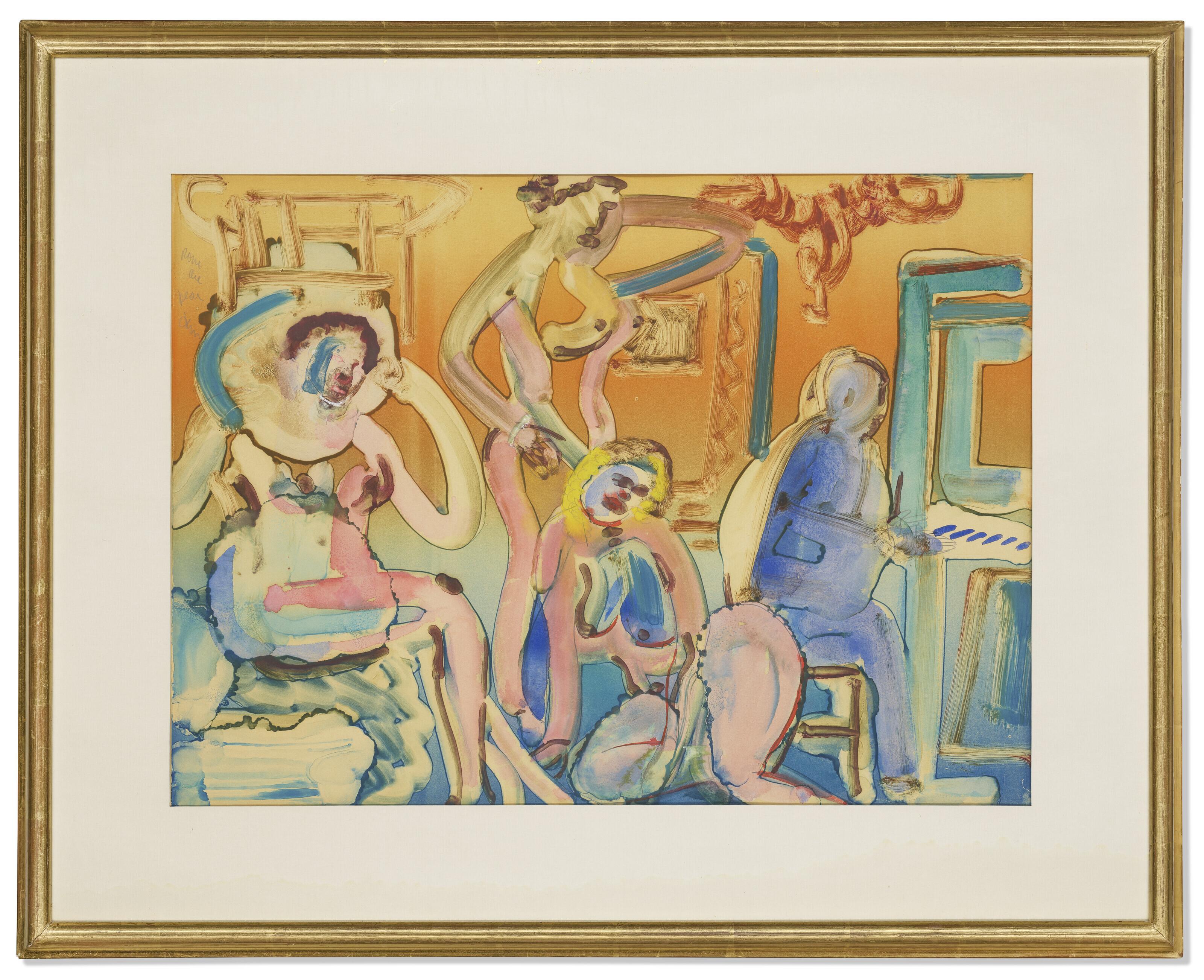 Romare Bearden - Of the Blues (Second Chorus): New Orleans: Storeyville: Professor