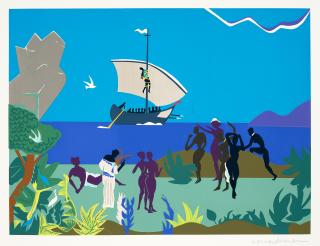 Romare Bearden - Sirens\' Song, from Odysseus Series