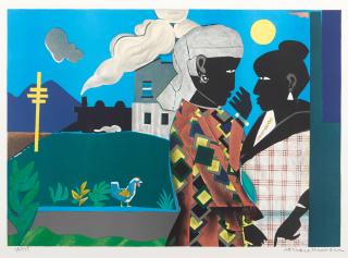 Romare Bearden - The Conversation