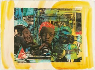 Romare Bearden - The Train. 1974.