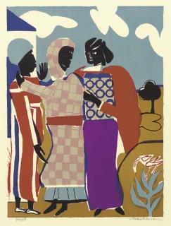 Romare Bearden - Three Women (Easter Sunday) (G. & R. 84)