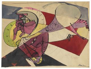 Romare Bearden - Untitled (From Lament For Bullfighters Series)