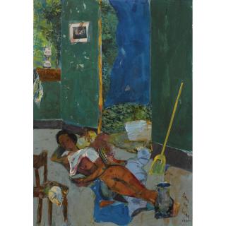 Romare Bearden - Untitled (Woman Resting)