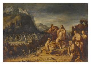 Rombout Van Troyen - Christ Feeding The Multitude