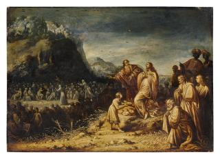 Rombout Van Troyen - Christ Feeding The Multitude