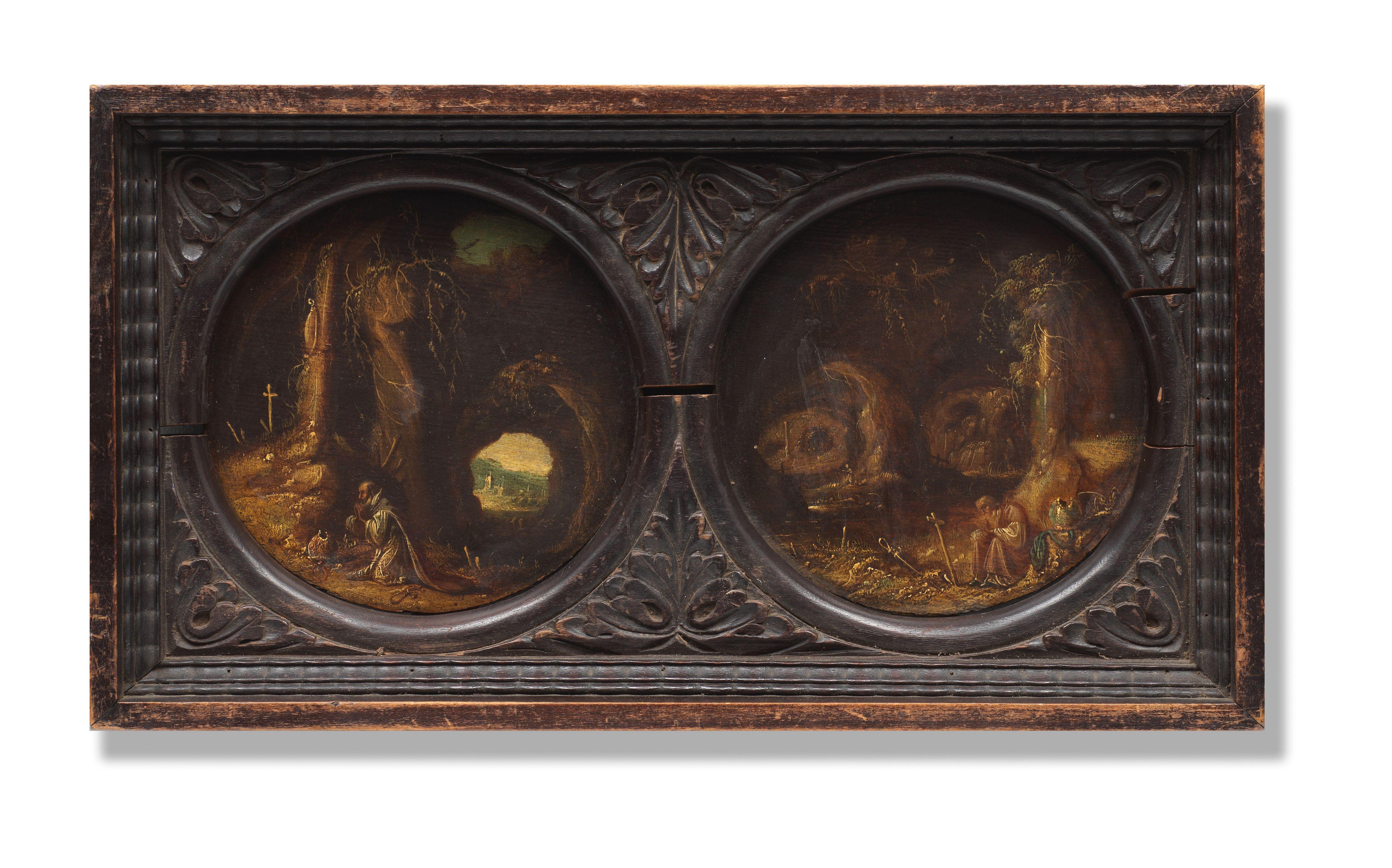 Rombout van Troyen - Hermit saints in grottoes