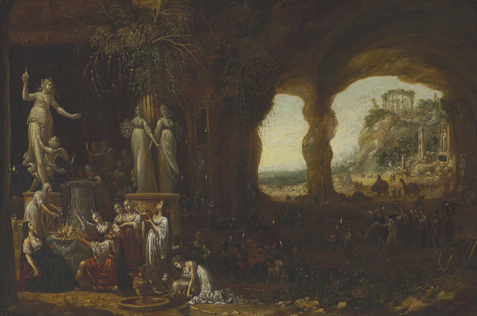 Rombout van Troyen - Solomon Sacrificing to the Idols