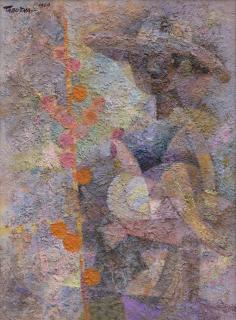 Romeo V. Tabuena - Candy Seller With Rooster