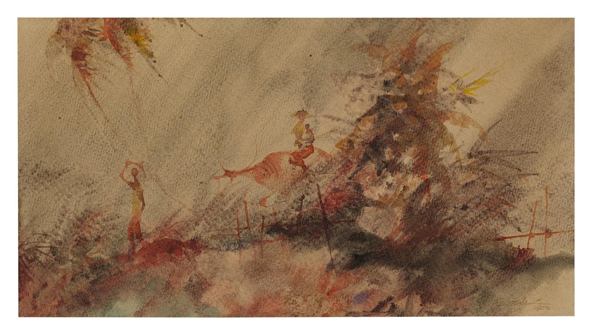 Romeo V. Tabuena - Village Scene