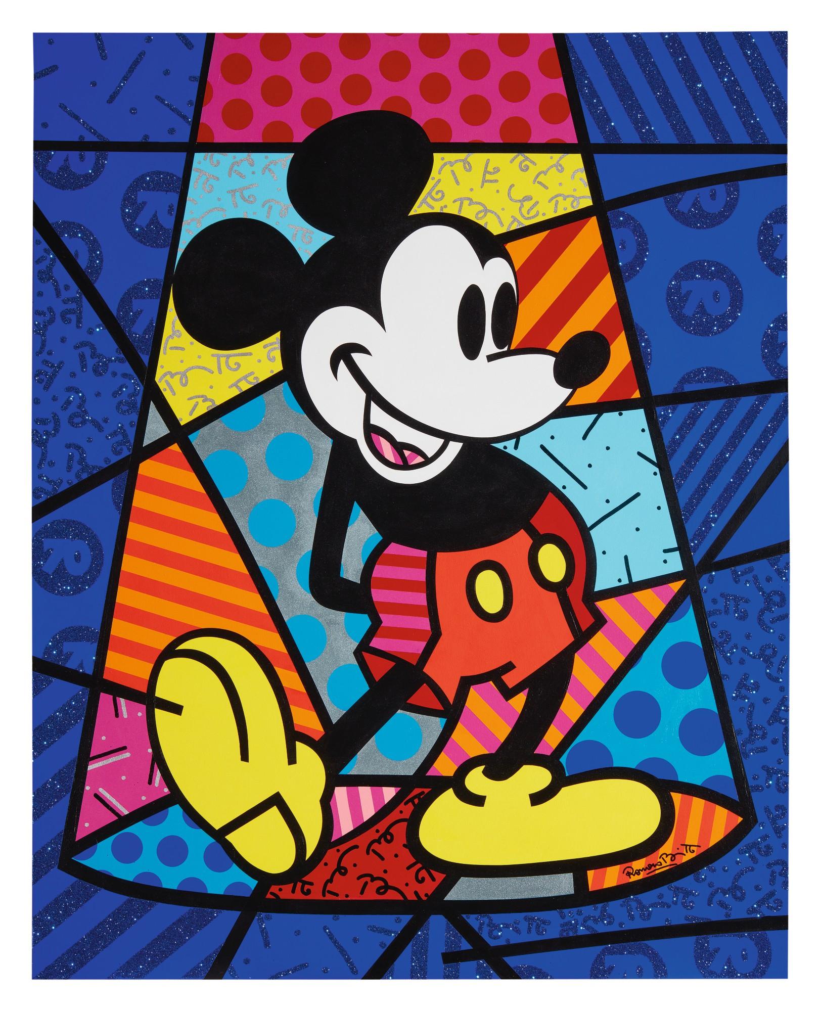 Romero Britto - Spotlight Mickey/Surprise Party