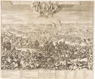 Romeyn de Hooghe - Legen by Hoogstad op de Fransen en Beyersen (2. Schlacht bei