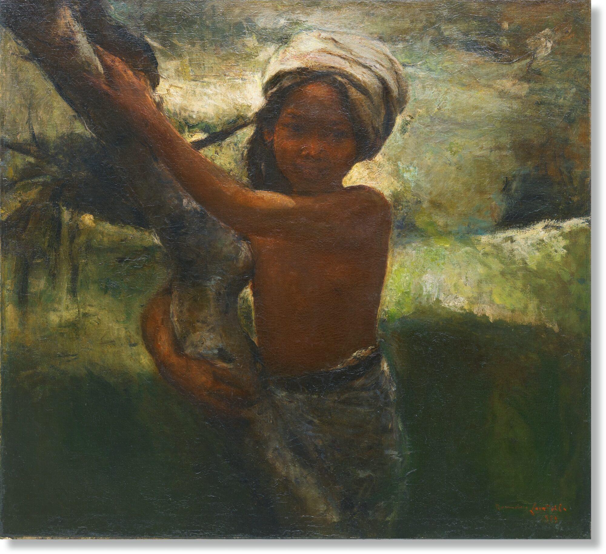 Romualdo Battista Federico Locatelli - Portrait Of A Balinese Girl