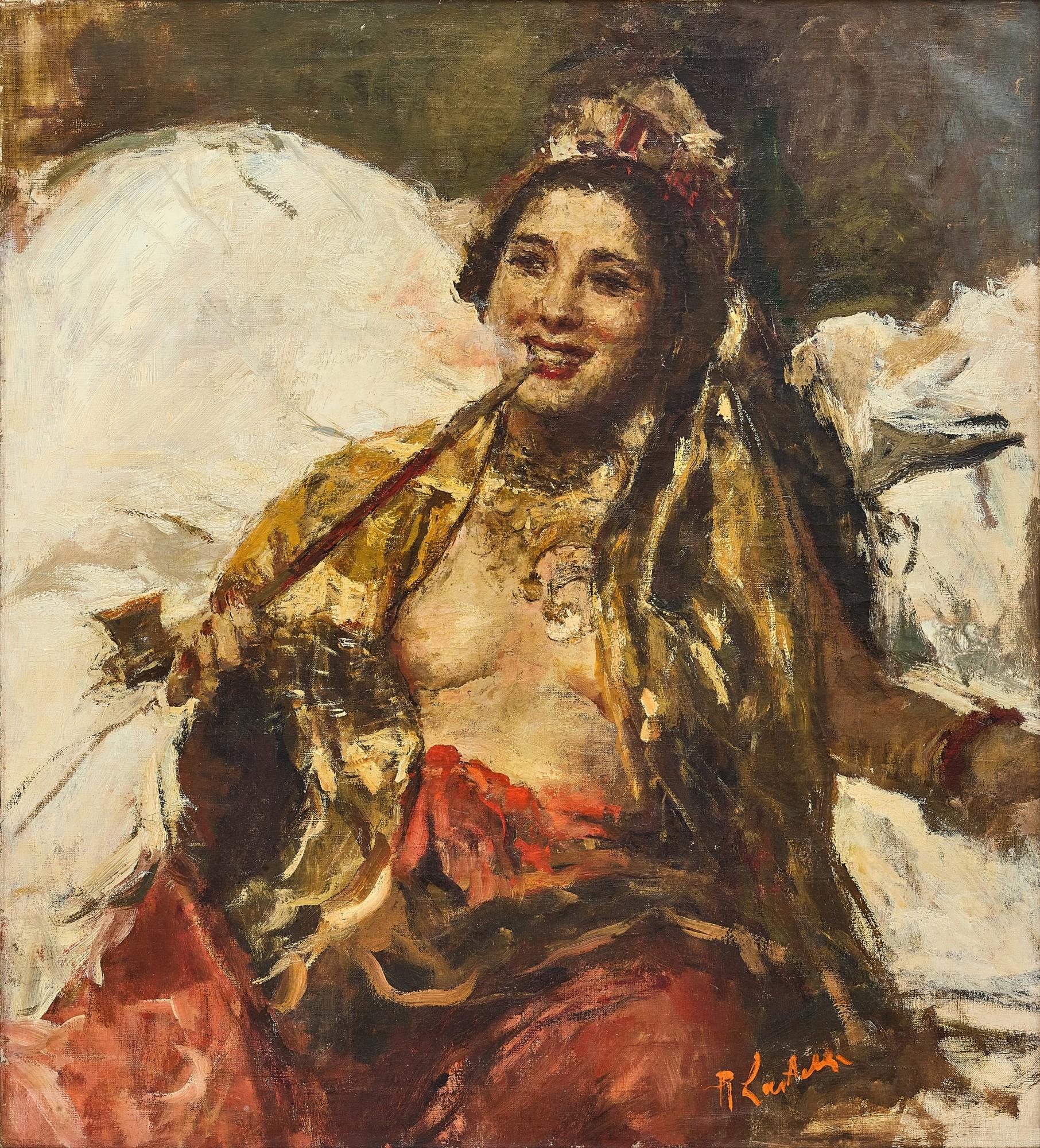 Romualdo Frederico Locatelli - Lady with Pipe