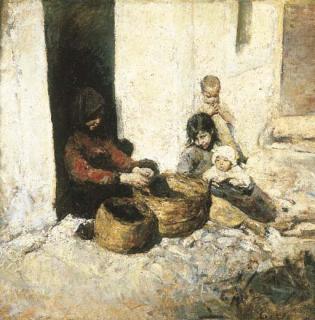 Romualdo Locatelli - Sulla porta di casa