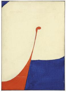 Ron Gorchov - Study #1 in Blue and Orange