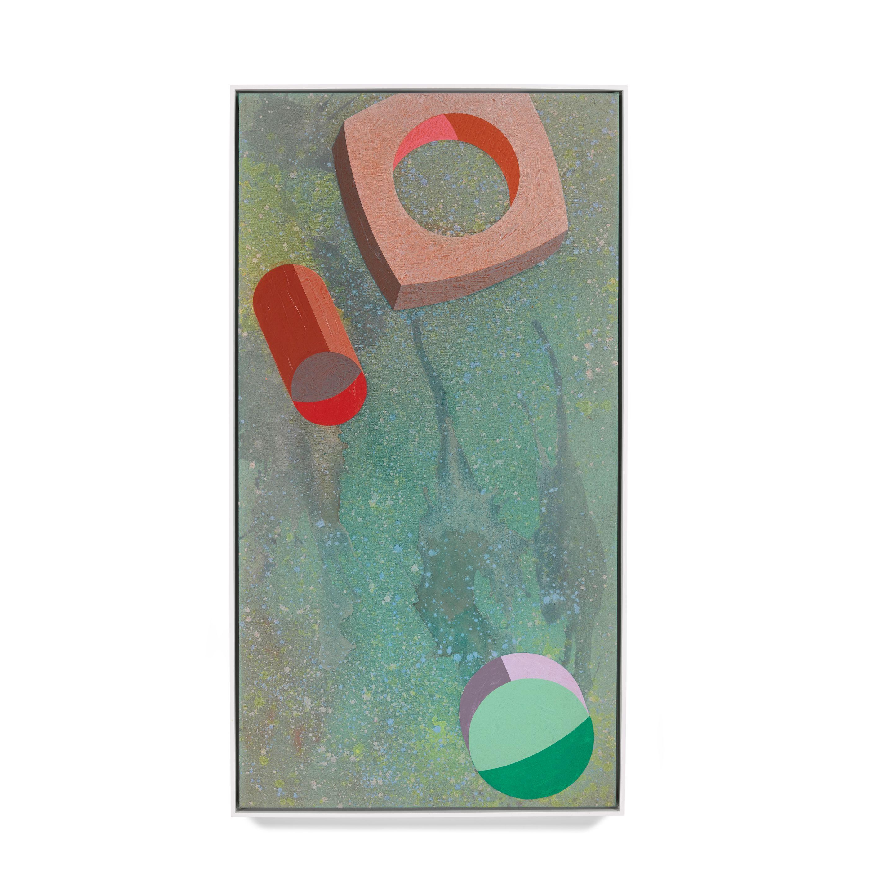 Ronald Davis - Meteors and Tube Near Mars, 1981