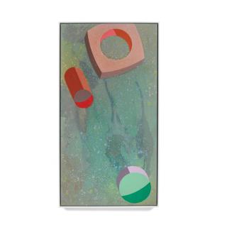 Ronald Davis - Meteors and Tube Near Mars, 1981