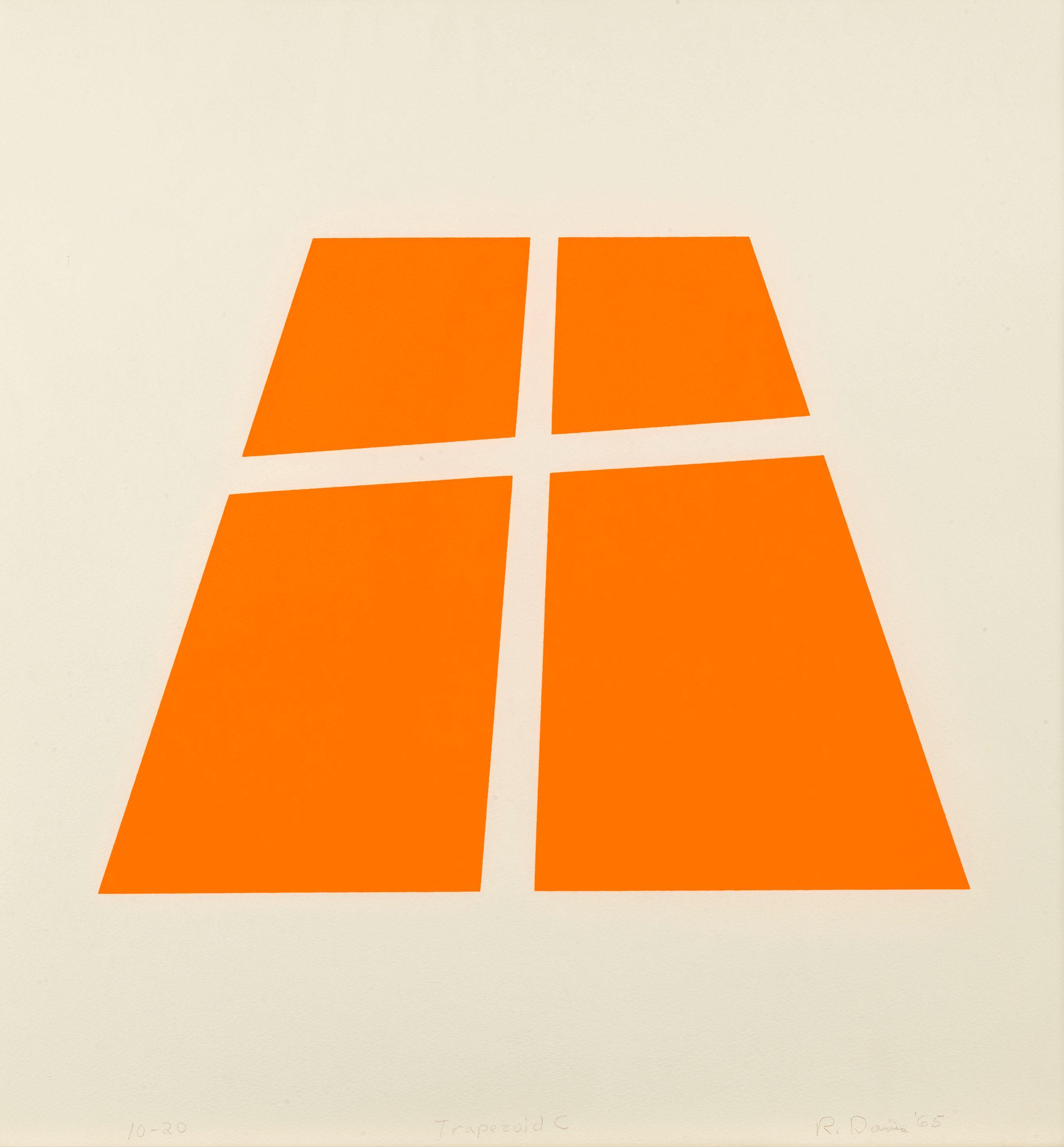 Ronald Davis - Trapezoid C, from Monochromatic Series