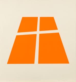 Ronald Davis - Trapezoid C, from Monochromatic Series