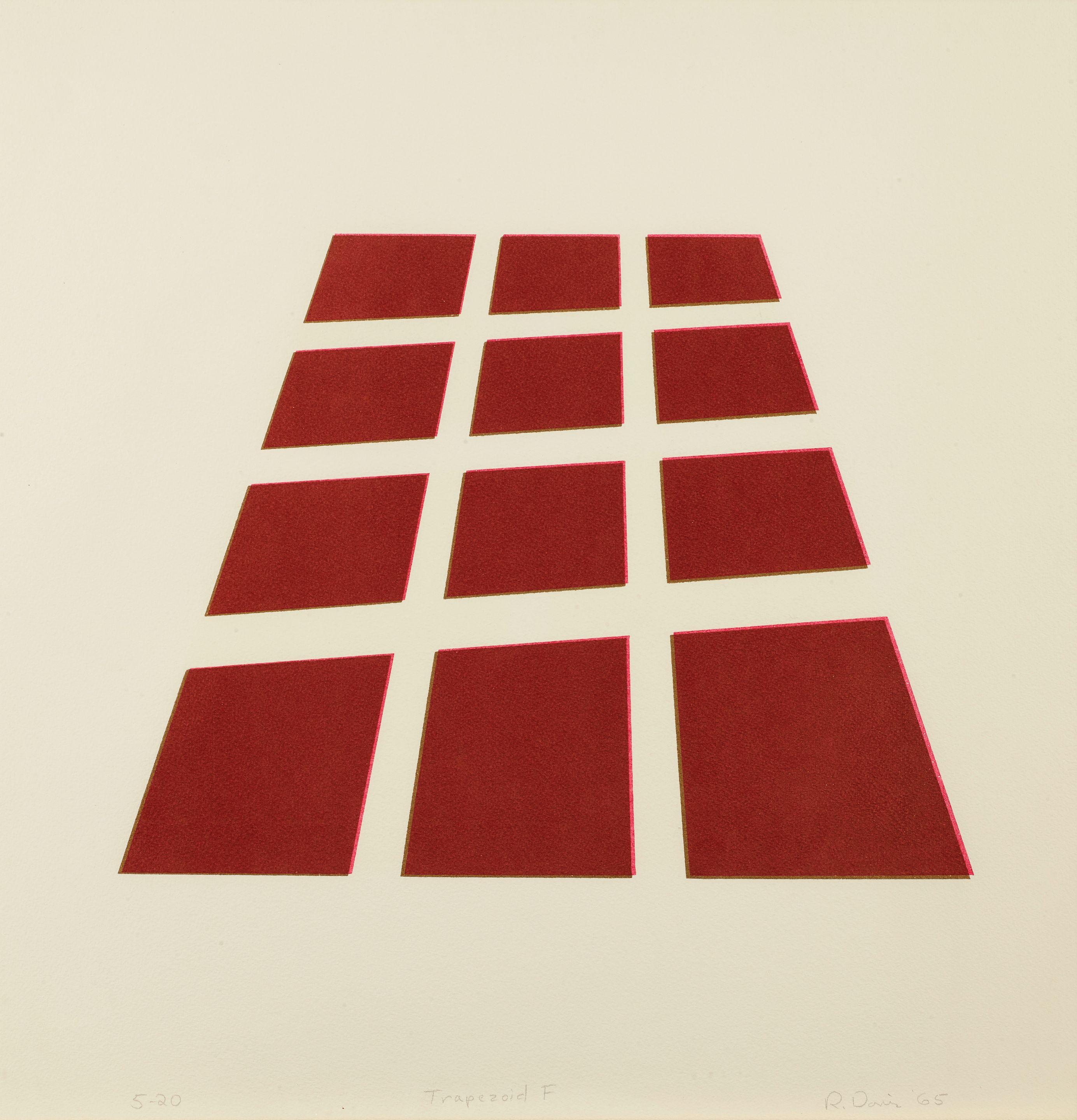 Ronald Davis - Trapezoid F, from Monochromatic Series