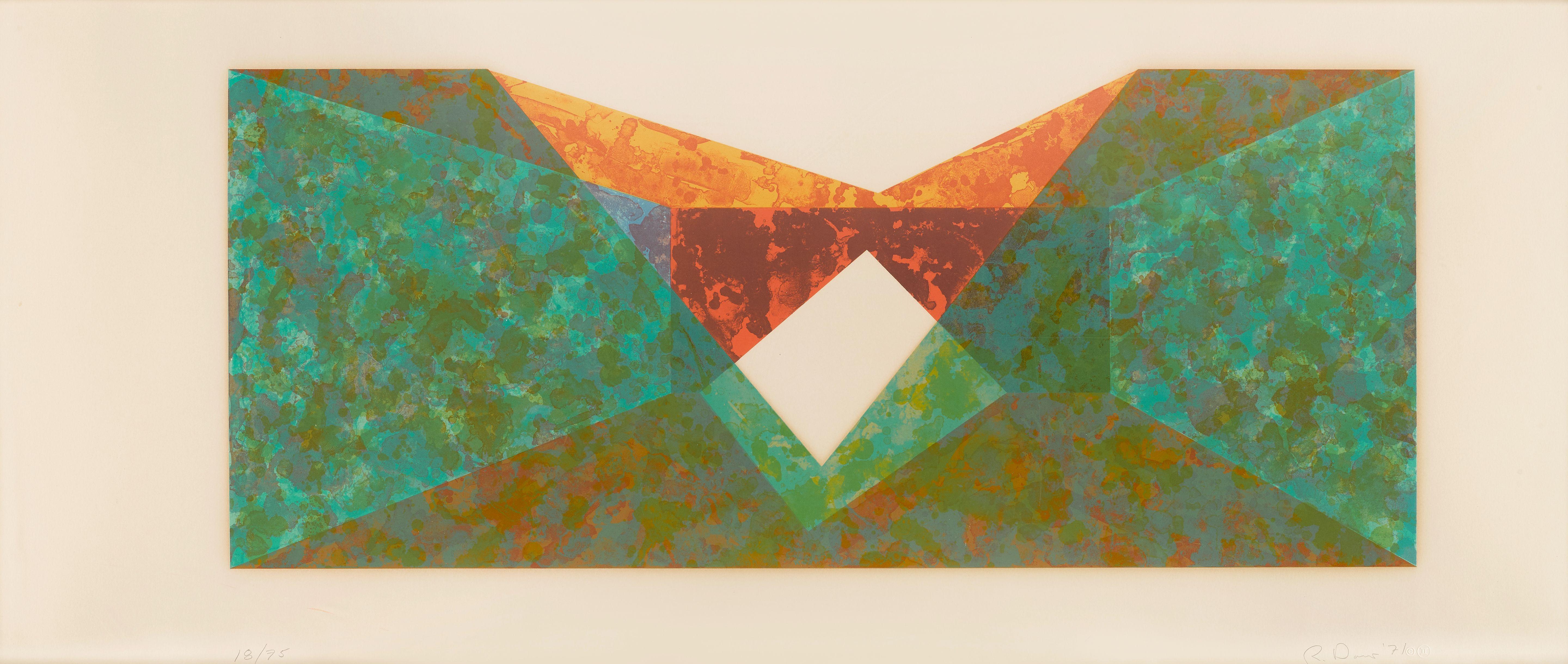 Ronald Davis - Triangle Slice, from Rectangle Series
