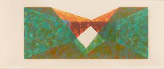 Ronald Davis - Triangle Slice; Two Circle, From Rectangle Series 2