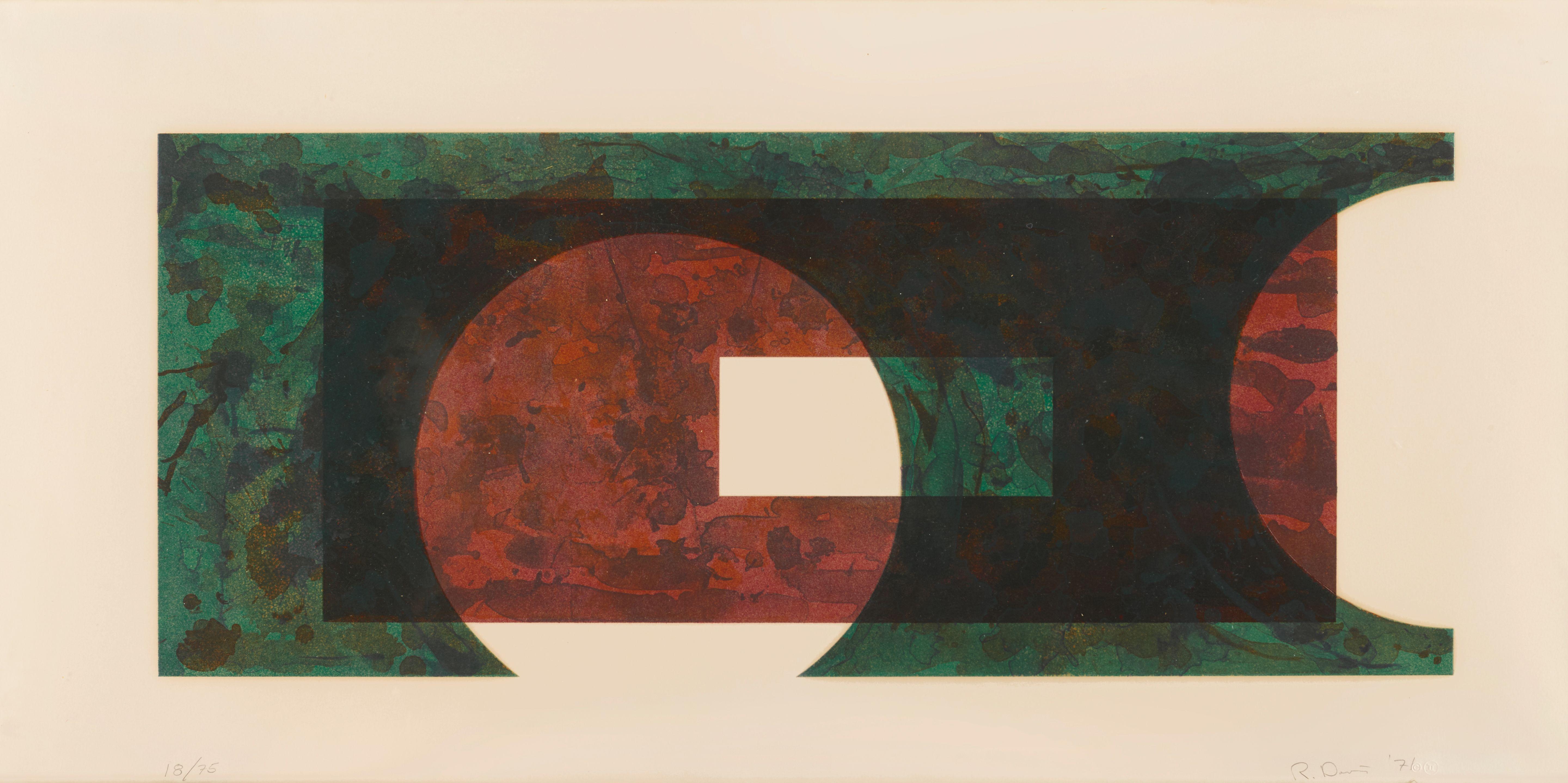 Ronald Davis - Two Circle, from Rectangle Series