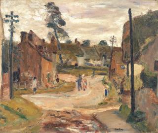 Ronald Ossory Dunlop R.A., R.B.A. - A Village Street