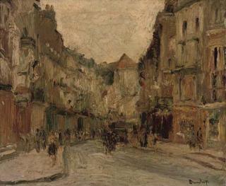 Ronald Ossory Dunlop, R.A. - A Street in Dieppe