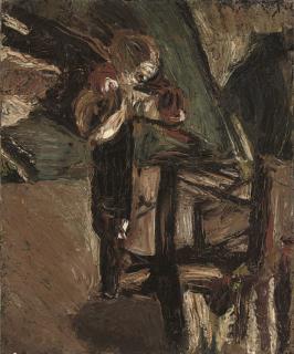 Ronald Ossory Dunlop, R.A. - Fruit And A Wine Bottle On A Table